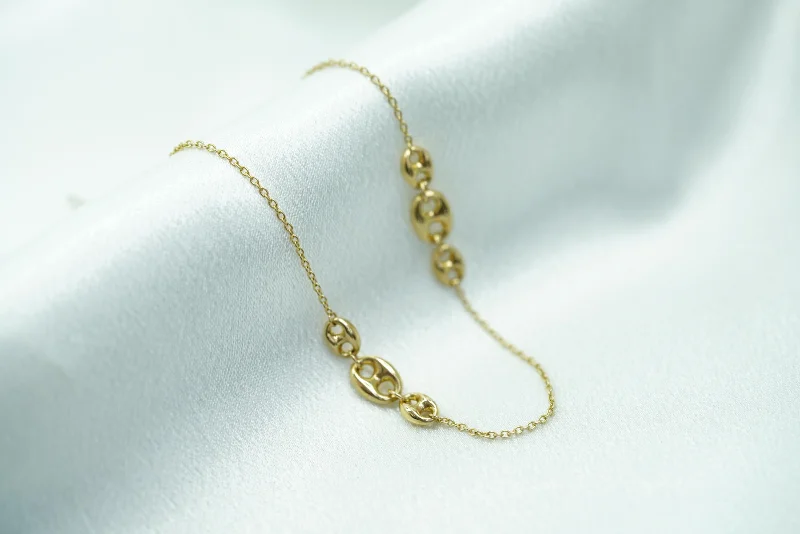 romantic bracelet for women-14k Fine Design Anklet