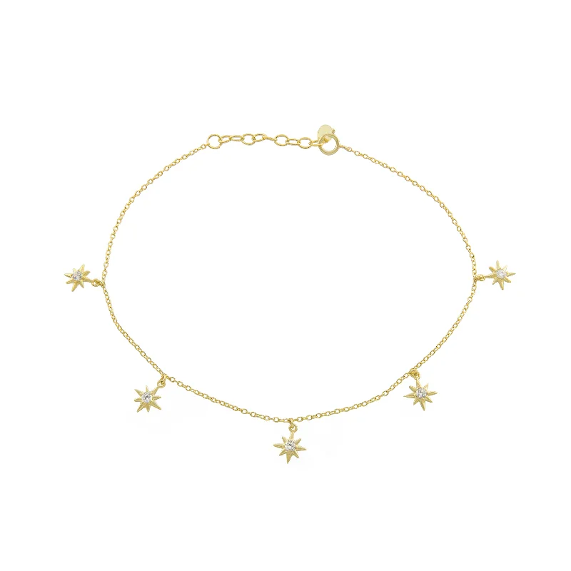 anklet with flowers for women-Summer Nights Anklet