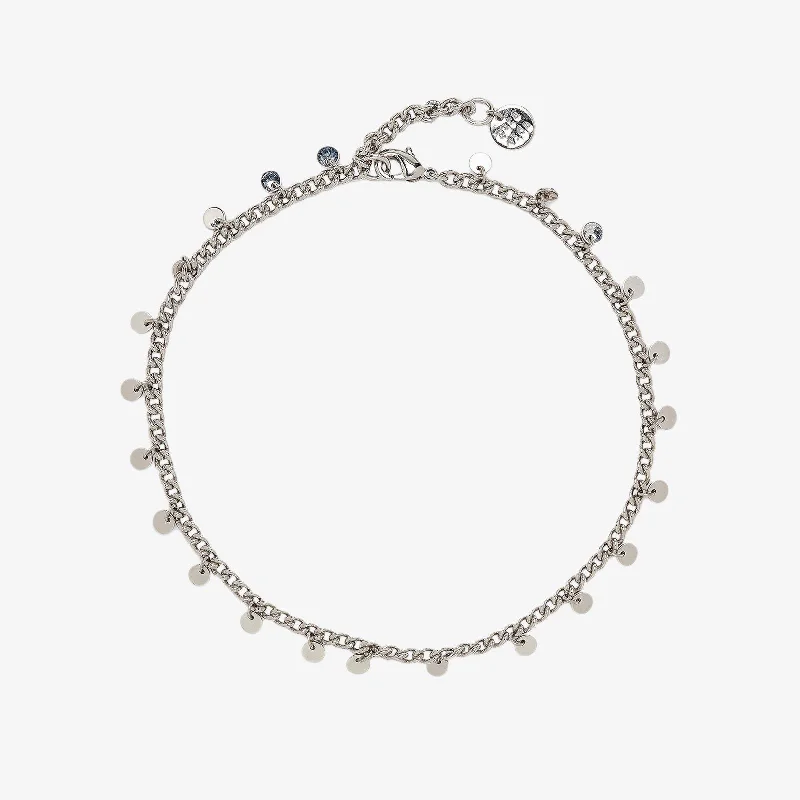 anklet with diamonds for women-Mini Coin Anklet