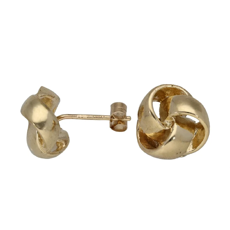 colorful earrings for women-9ct Gold Stud Earrings