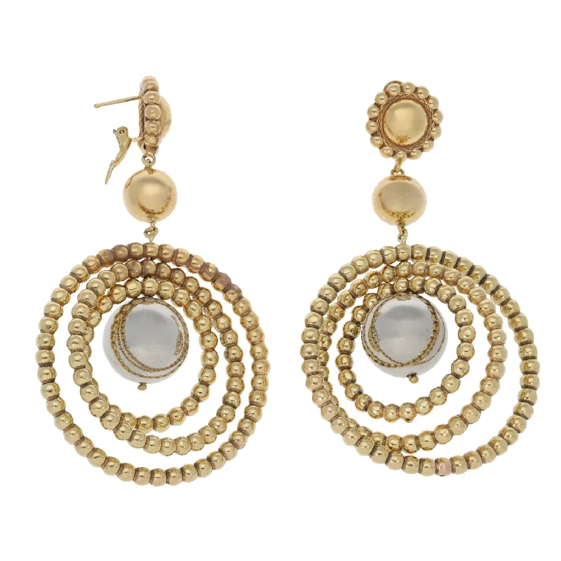 drop earrings for women-14ct Gold Drop Earrings