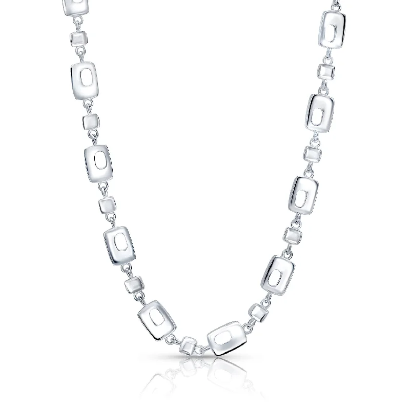 double chain necklace for women-PS Open Link Necklace