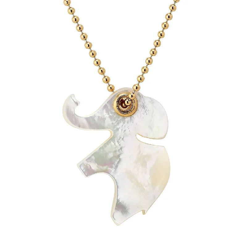 wedding necklace for women-Elephant Charm