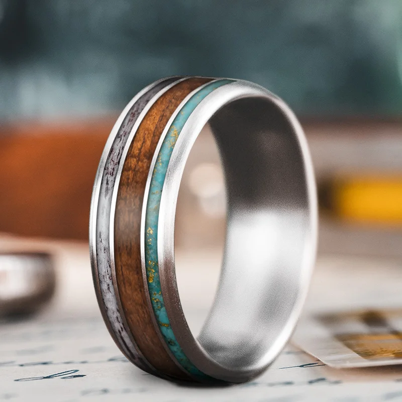 wedding band for women-Custom Design - 3-Inlay Wide Center Ring zgwYyibPkXIAm4h5UKvgQ4jg