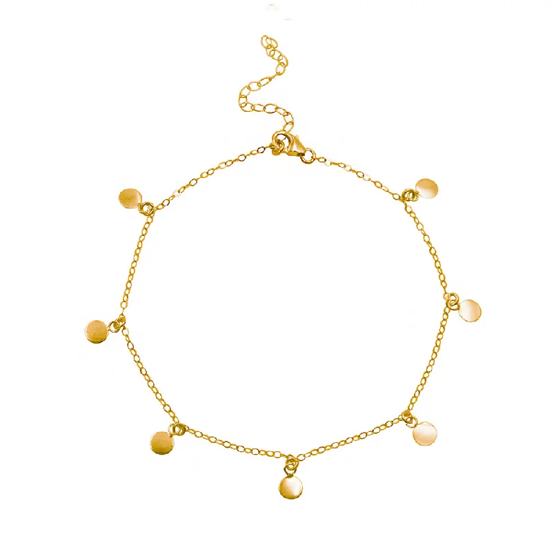 thin bracelet for women-Jupiter Drop Anklet