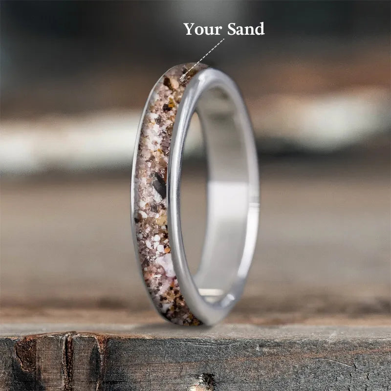 rose gold ring for women-Custom Design - Ladies Single Inlay Ring 1Cd2GXqlYd8UTZxGcqIhqoLG