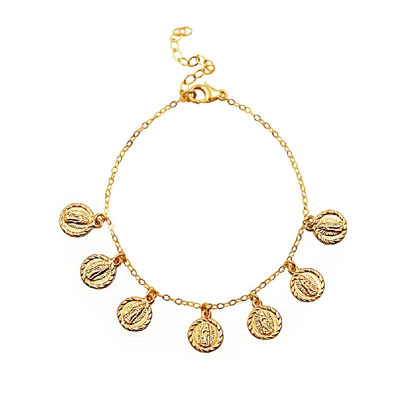 anklet with flowers for women-Virgin Mary's Anklet