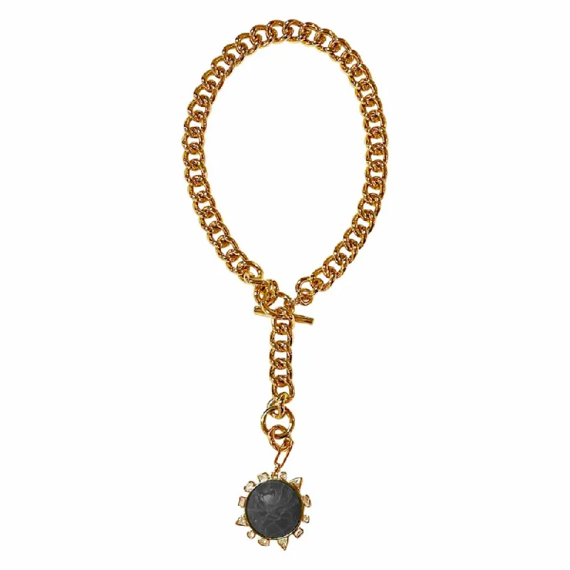 fashion necklace for women-Black pendent