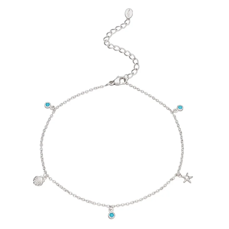 diamond anklet for women-Scream Pretty Hannah Martin Seaside Anklet