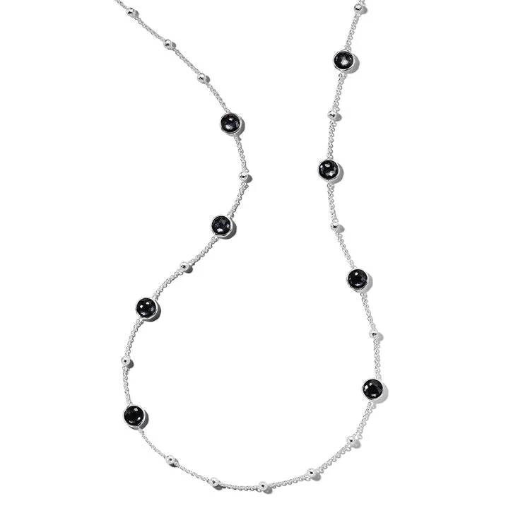 layered gold necklace for women-925 Hematite Necklace