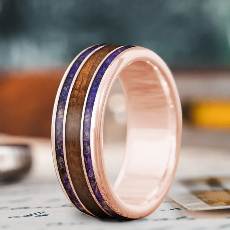 unique wedding ring for women-Custom Design - 3-Inlay Wide Center Ring KkWGDs2HkOpczyAydrd0Miyk