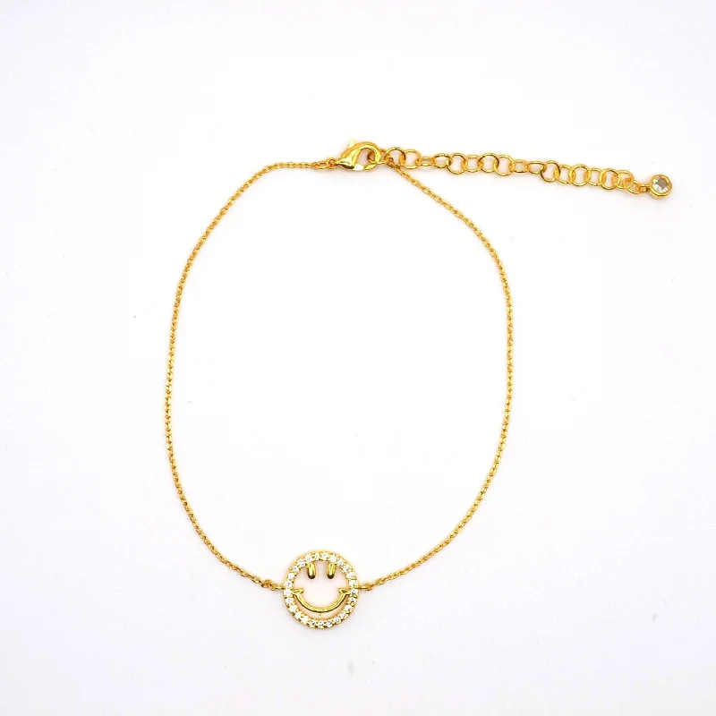 anklet with diamonds for women-Kenzia Anklet