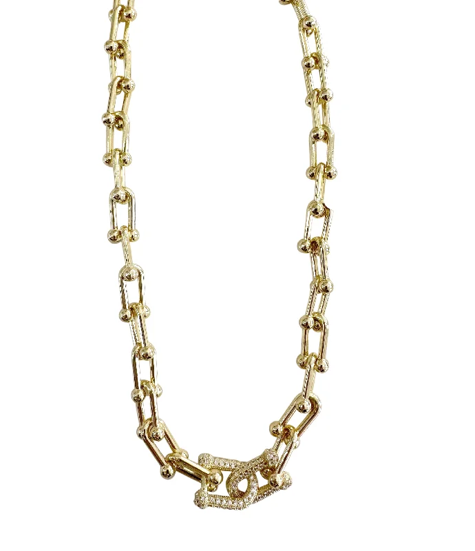 charm necklace for women-Gia Pave Necklace