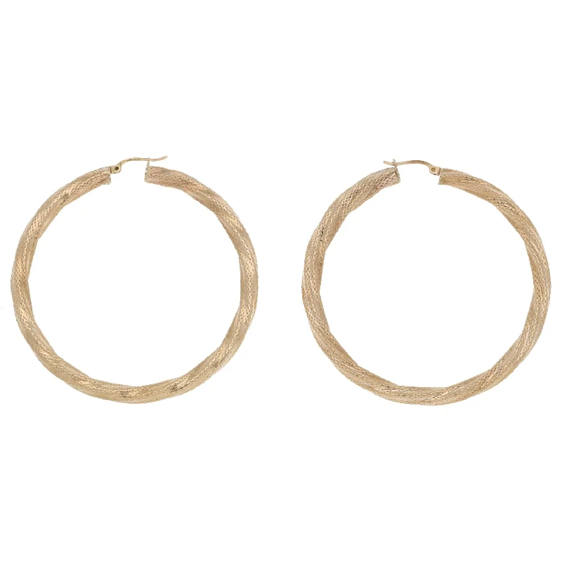 rose gold earrings for women-9ct Gold Hoop Earrings