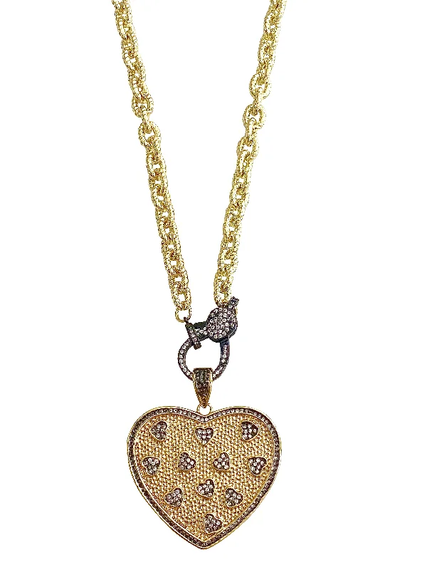 heart-shaped pendant necklace for women-Elliot Necklace