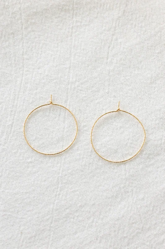 boho earrings for women-Twisted Hoops