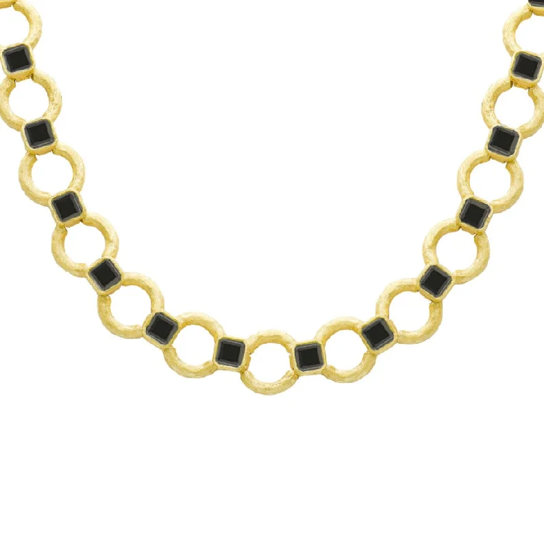 bold necklace for women-Marina Pyrite