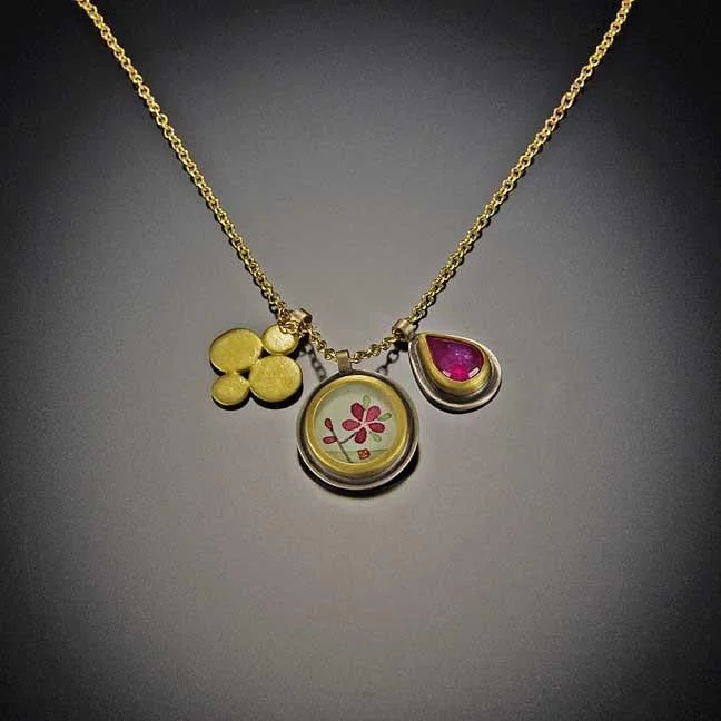 friendship necklace for women-Plum Blossom Charm Necklace