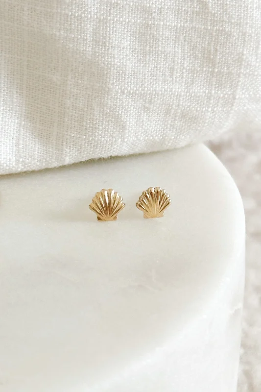 elegant earrings for women-Seashore Studs