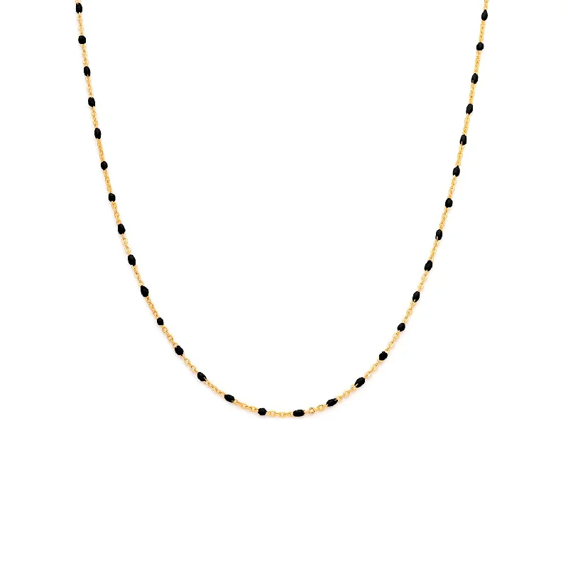 simple gold necklace for women-Candy Chain Necklace | Licorice & Goldfill