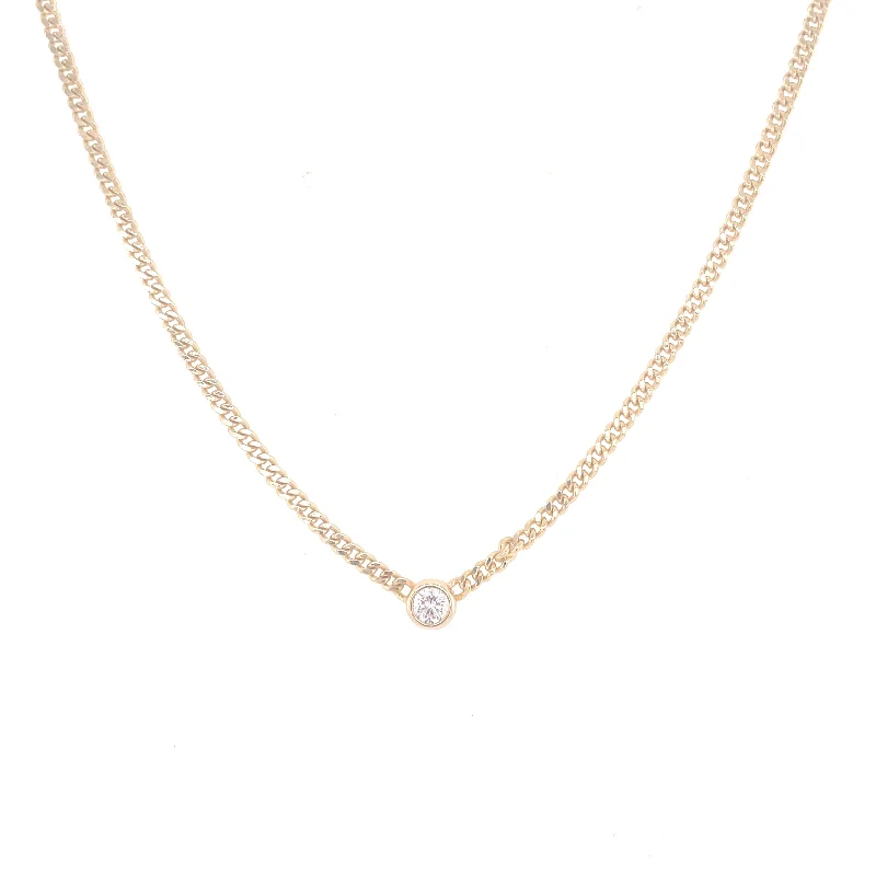 statement necklace for women-CZ layer Chain