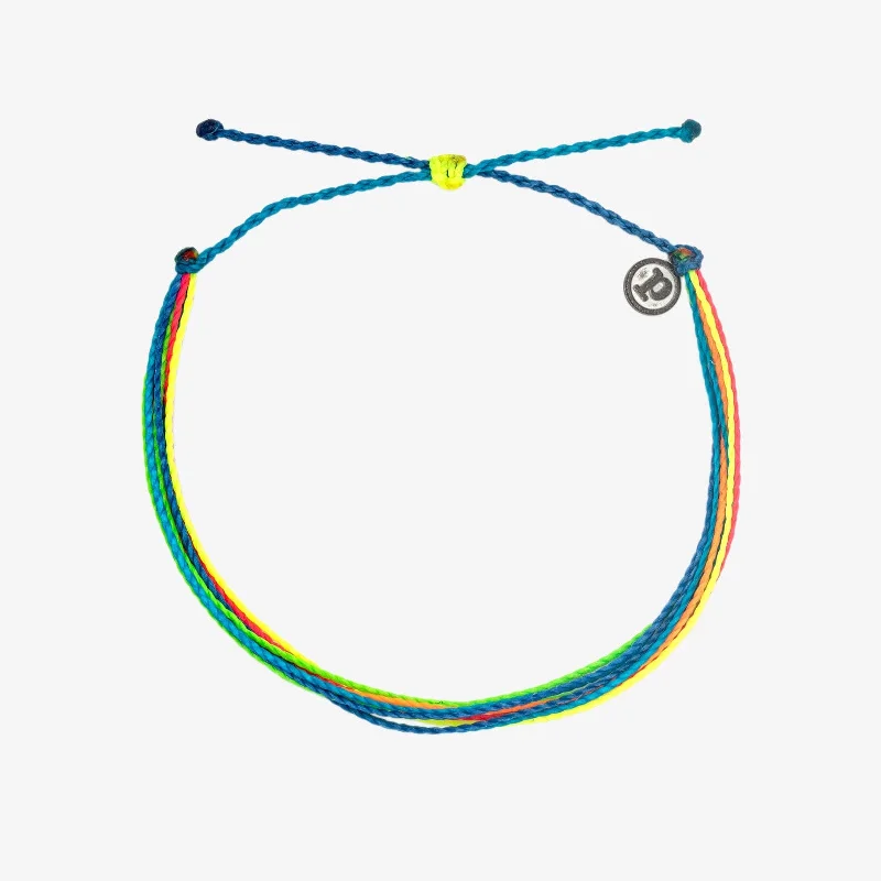 statement bracelet for women-Neon Shoreline Anklet