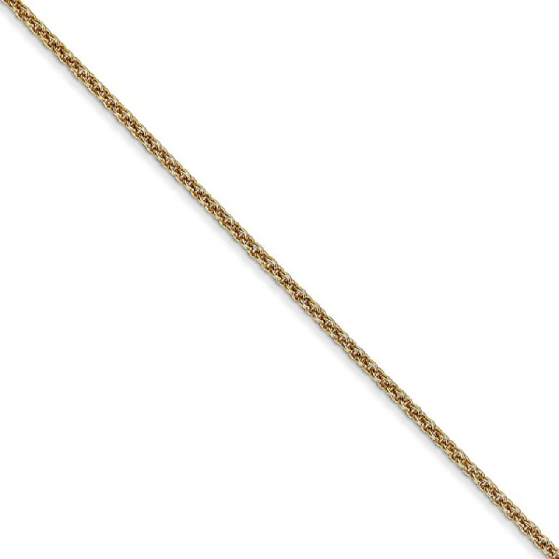 gold bangle bracelet for women-1.5mm, 14k Yellow Gold, Solid Cable Chain Anklet