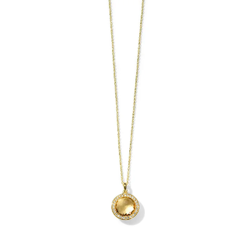 chunky necklace for women-18k Lollipop Mini Pendant