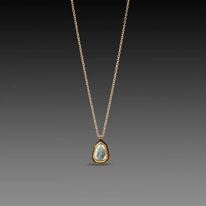 delicate necklace for women-Geometric Topaz Necklace