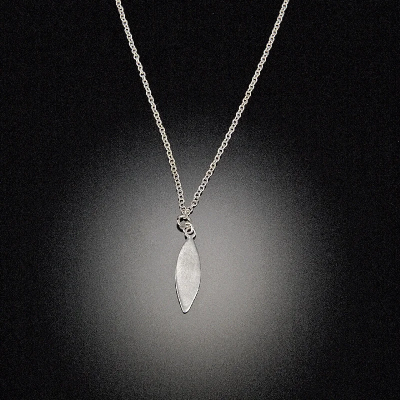 crystal heart necklace for women-Single Leaf Charm Necklace