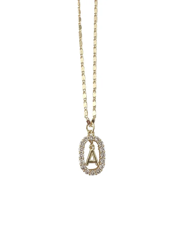 gold infinity necklace for women-Rina Initial Necklace