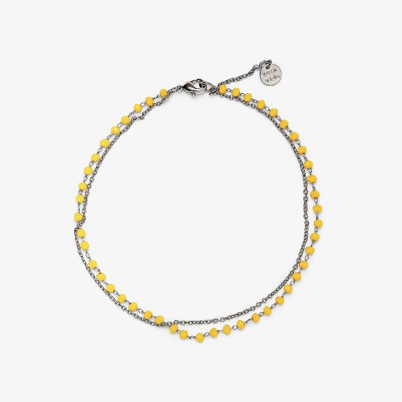 pearl chain bracelet for women-Neon Chain Anklet