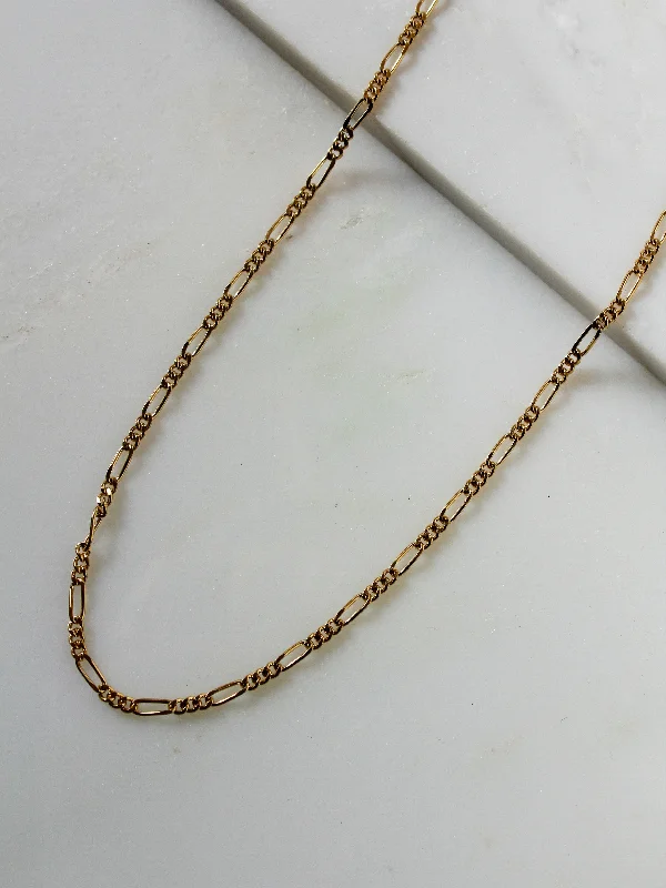 dainty anklet for women-Gold Figueroa Chain Anklet