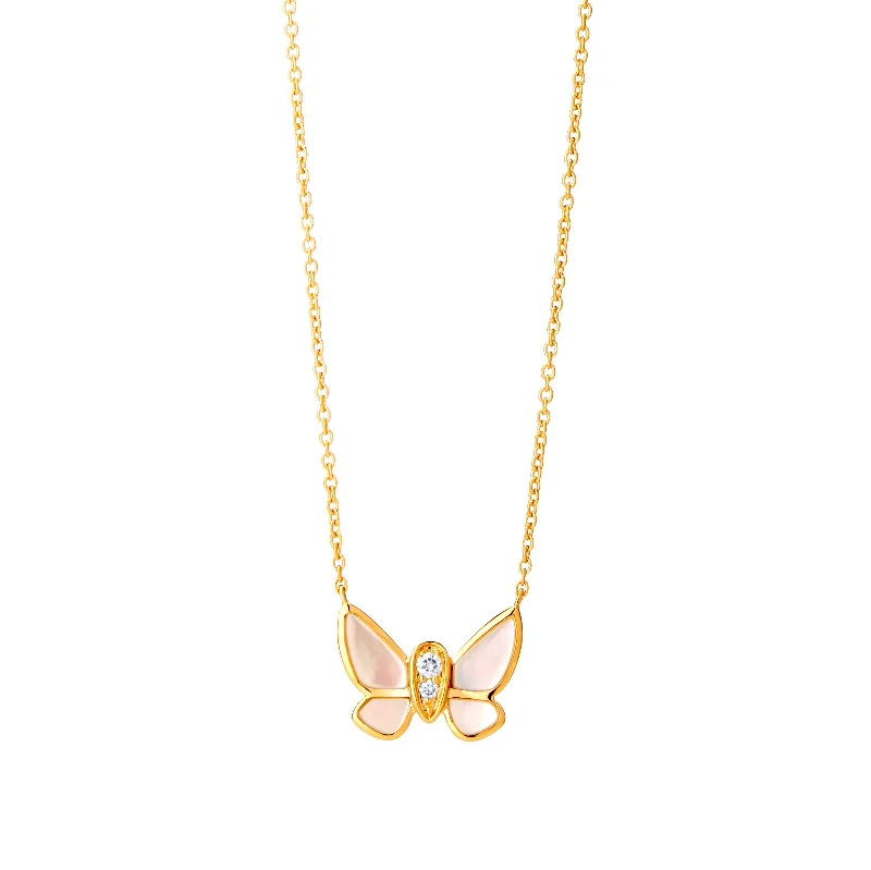 long necklace for women-Butterfly Necklace