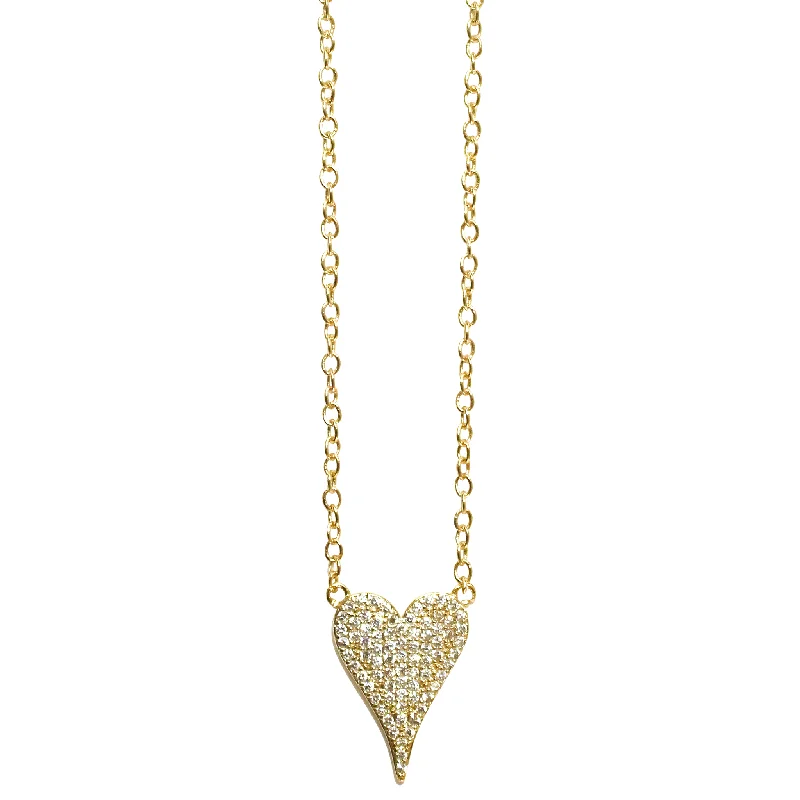 simple gold necklace for women-Amore Necklace